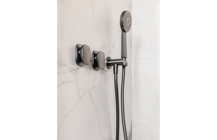 Nuage Shower / Wall Mixer - Lead Free - Brushed Carbon