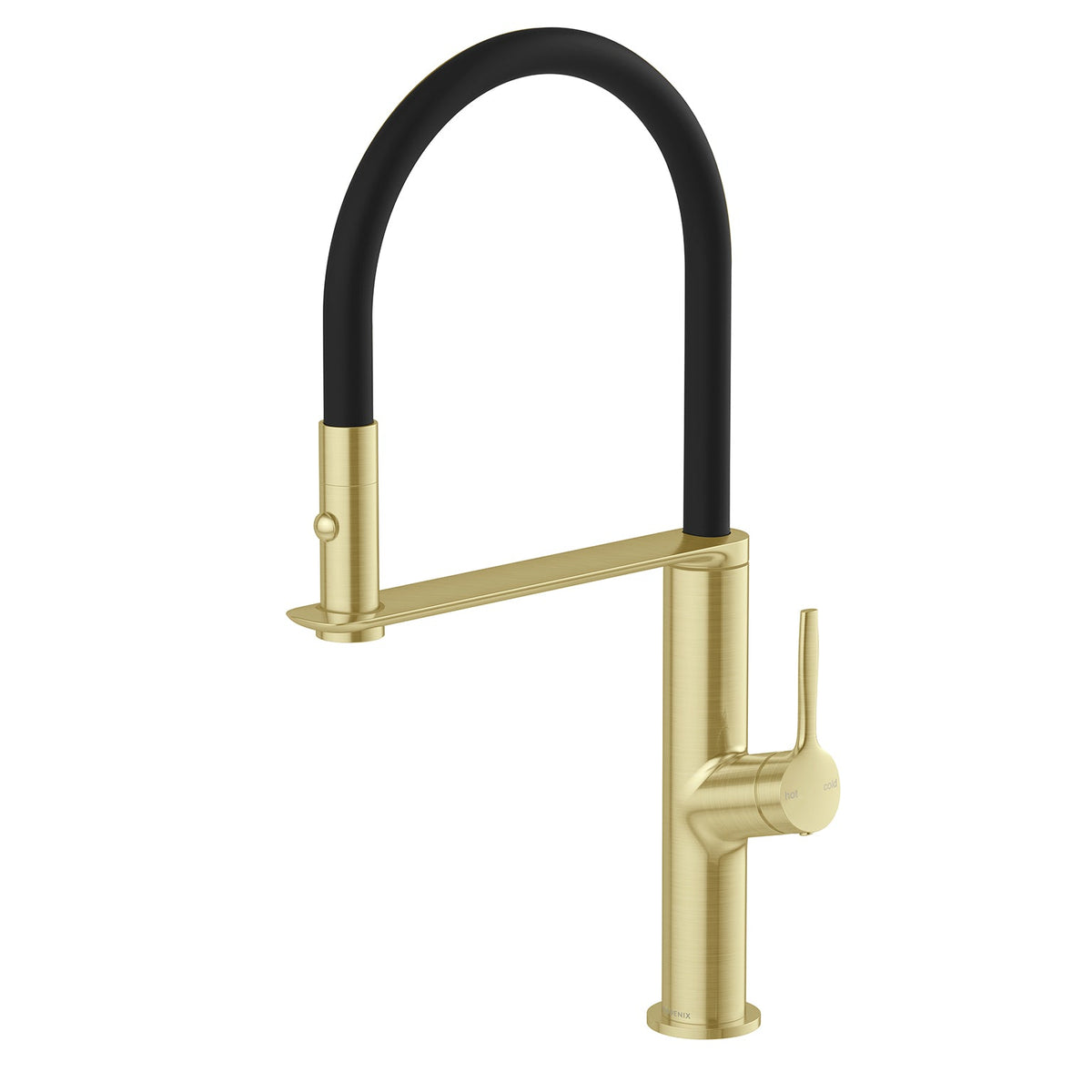 Vask Flexible Hose Sink Mixer 200mm - Brushed Gold