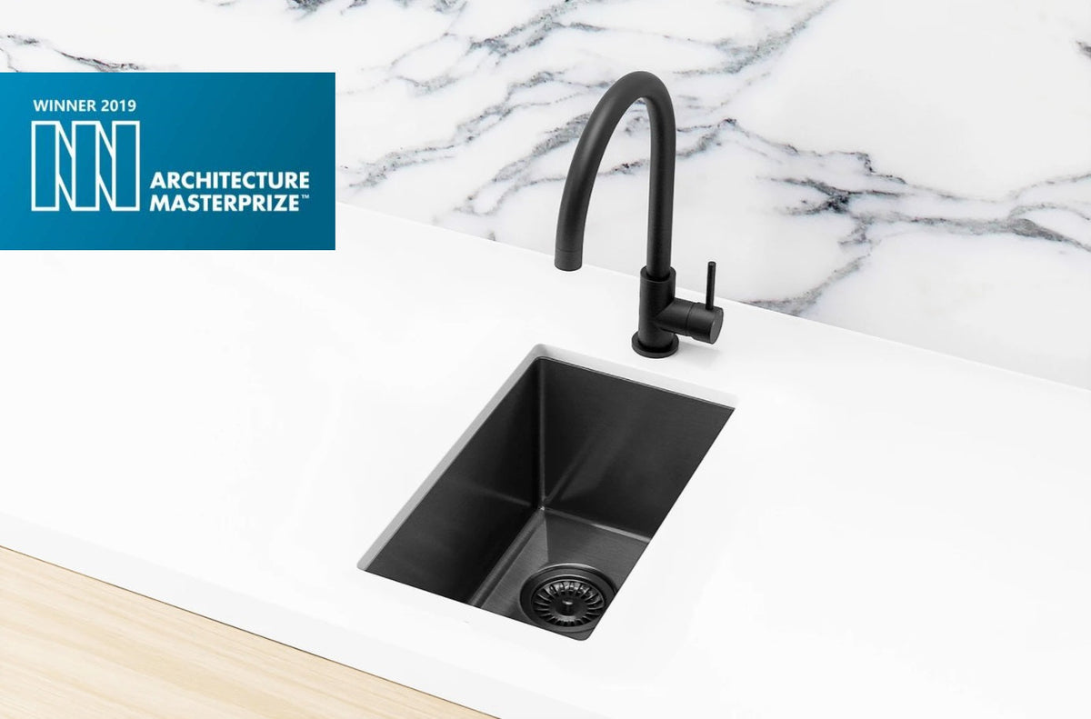 Lavello Bar Sink - Single Bowl 382 x 272 — Gunmetal Black