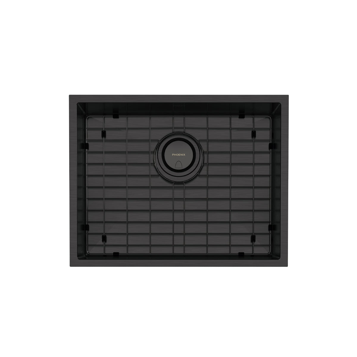 4000 Series Large Single Bowl Sink — Brushed Carbon