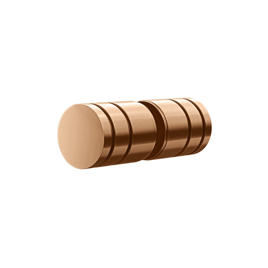 Shower Screen Handle - Round - Lustre Bronze