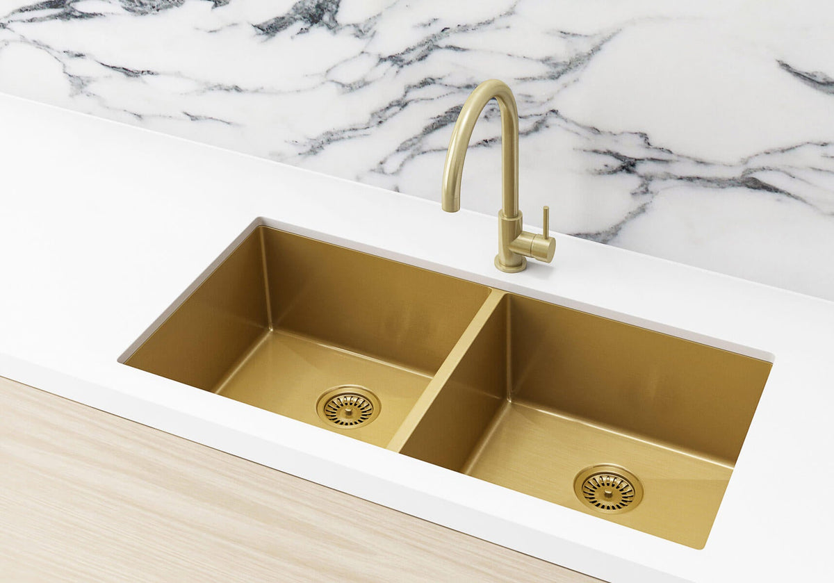 Kitchen Sink - Double Bowl 860 x 440 — Tiger Bronze