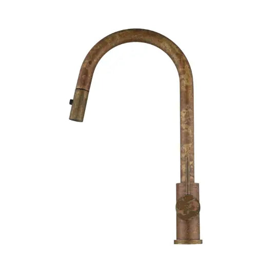 Mica Living Brass Gooseneck Pull-Out Sink Mixer - Accelerated