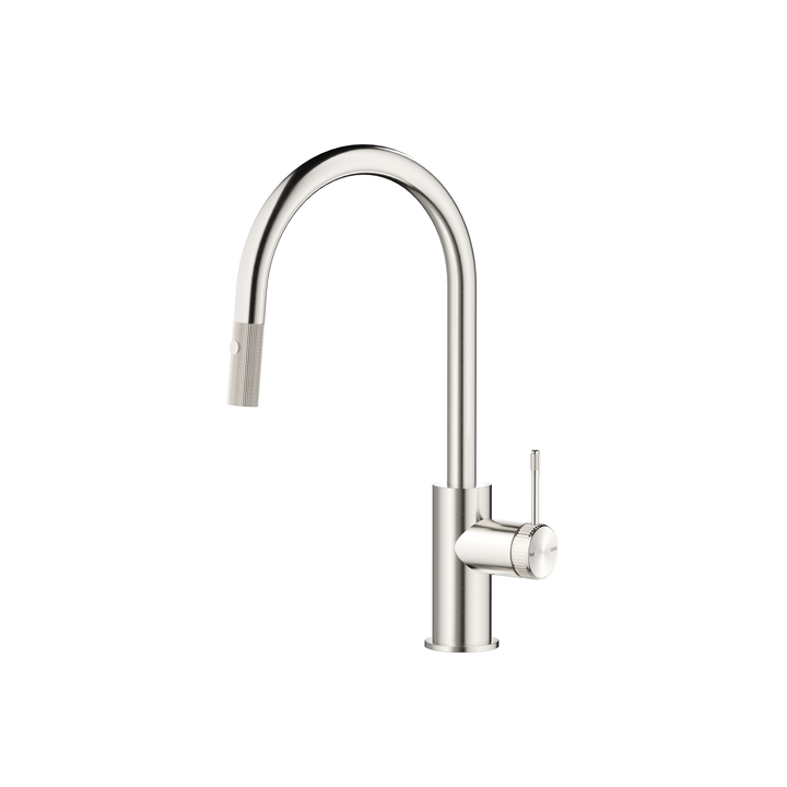 Mica Fluted Pull-Out Sink Mixer - Brushed Nickel