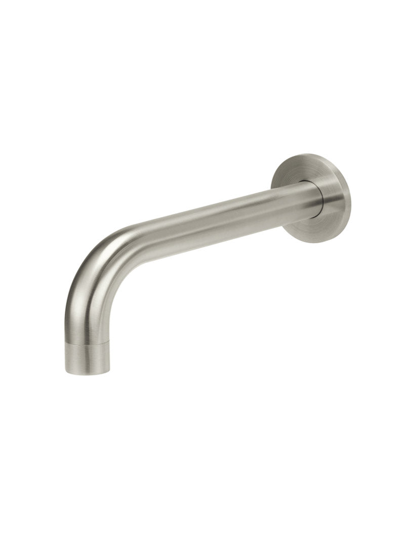 Universal Round Curved Spout — PVD Brushed Nickel