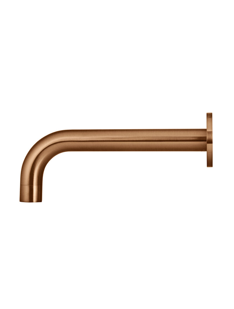 Universal Round Curved Spout — Lustre Bronze