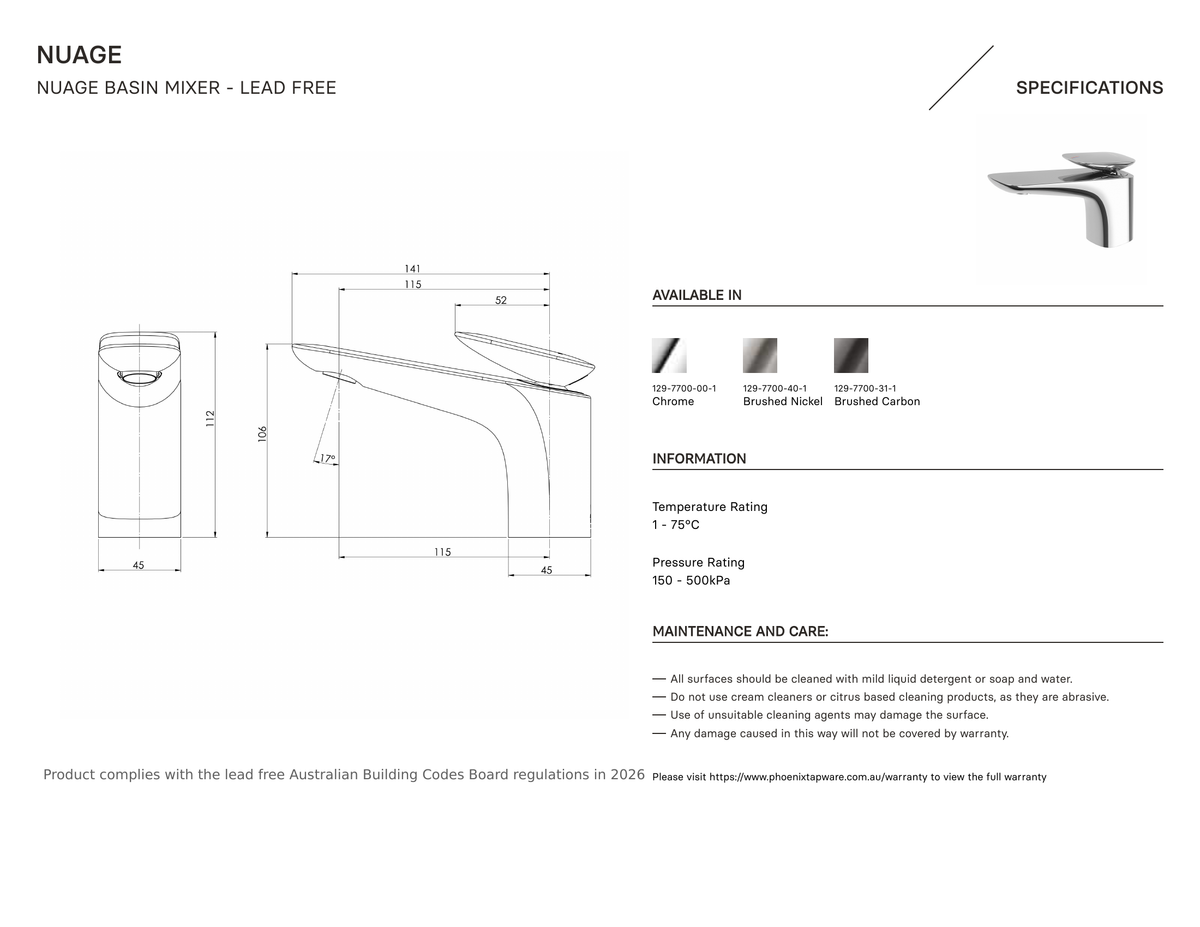 Specification diagram