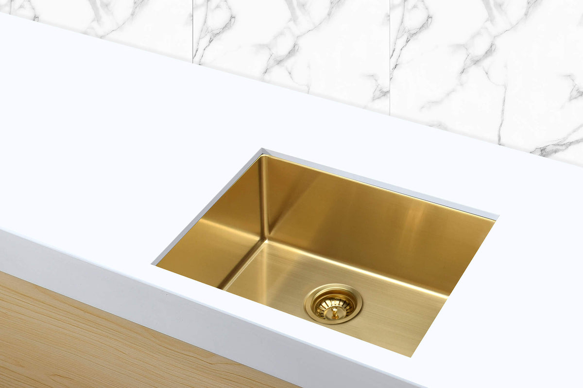 Lavello Kitchen Sink - Single Bowl 450 x 450 — Tiger Bronze